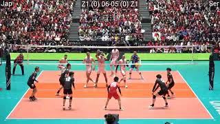 Volleyball Japan vs Serbia Amazing Full Match 2023 [upl. by Braasch372]