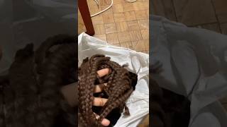 3 month old box braids growth type4hair naturalhair hairgrowth [upl. by Karia]