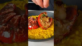 Lobster Risotto 🦞 food cooking recipe [upl. by Dowlen]