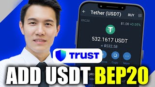 How To Add USDT BEP20 To Trust Wallet  Step By Step Guide [upl. by Hagerman]