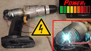 💥Cordless Drill Burnout  Overvoltage [upl. by Askwith]