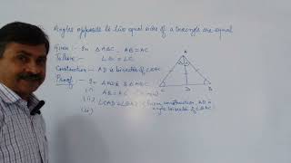 Class 9th CBSE Triangle Chapter 7Theorem Explained [upl. by Nollek416]