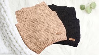 💙 Cómo Tejer Un Chaleco a Crochet Para Niños Crochet Kids Vest [upl. by Entwistle647]