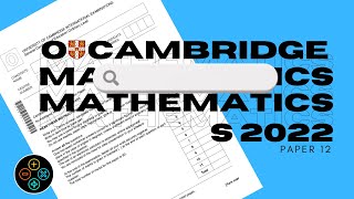 O Level Math D May June 2022 Paper 12 402412 [upl. by Erialc]