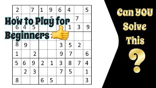 How to Play Sudoku Just the Rules in under 1 minute 30 seconds [upl. by Dawaj]