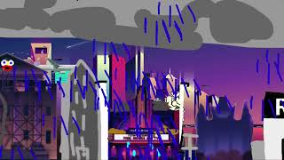 Roku Screensaver  City scroll Rainy magic movie ￼￼ [upl. by Nebe]