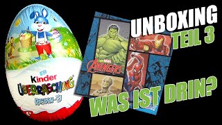 kinder Überraschung ® Riesen Ei mit Marvel © Avengers Figur  Bekomme ich den Hulk  Teil 3 [upl. by Imogene]