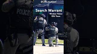 Search Warrant Ottawa St  Windsor Police Emergency Services Unit shorts swat esu 2024 [upl. by Anatol]