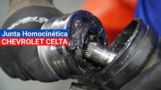 Homocinética do Celta remoção e instalação no semieixo [upl. by Cindee]