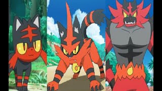 Litten Torracat amp Incineroar AMV  Believer [upl. by Euh]