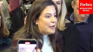 WATCH Elise Stefanik Speaks To Reporters In New Hampshire At Trumps Campaign Headquarters [upl. by Yeargain942]