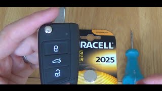 2015 VW Volkswagen Golf MK7 KEY FOB Battery Replacement [upl. by Kayla410]