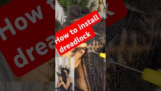 How to install dreadlock youtube knotlessbraids dreadlocks howtomakeawig fypシ゚viral fypp [upl. by Vada]