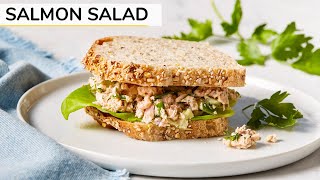 BEST SALMON SALAD  canned salmon recipe [upl. by Rollin445]