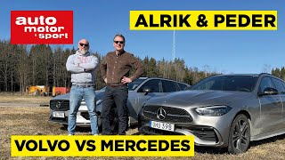 Förnuft amp Känsla Laddhybriderna Mercedes C 300 e och Volvo V60 Recharge T8 [upl. by Ranee314]