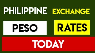 Philippine Peso Current Money Exchange Rates Today 8 October 2024 [upl. by Egduj]