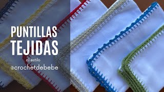 Puntillas o bordes tejidos al estilo crochetdebebe 🧡 [upl. by Althea]