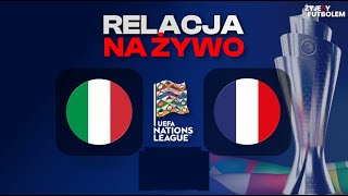 Włochy  Francja MECZ NA ŻYWO Liga Narodów RELACJA KOMENTARZ STUDIO [upl. by Eilyw]