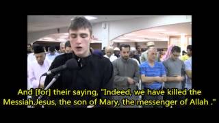 Fatih Seferagic  Surah An Nisa 155  160 with subtitles [upl. by Dnomal]