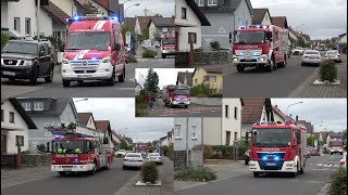 Feuer im Hochhaus Abschlussübung der Feuerwehr Münster Dieburg und Eppertshausen und DRK Dieburg [upl. by Philemol892]