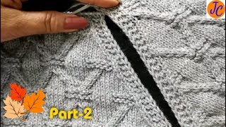 रेगलें कटिंग सीखें  Part2  Knitting Reglan Cutting  D260 हिंदी Jasbir Creations [upl. by Piefer]