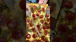 The PESTO PEPPERONI HOT HONEY PIZZA from Frank amp Danny’s Pizza on Staten Island NYC DEVOURPOWER [upl. by Elegna476]