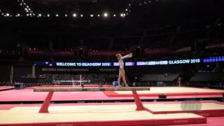 ESTBERG Stina Lovisa SWE  2015 Artistic Worlds  Qualifications Balance Beam [upl. by Ecienahs]