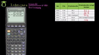 Indexcijfers deel 3  Verleggen van Basisjaar  economie uitleg [upl. by Elsy]
