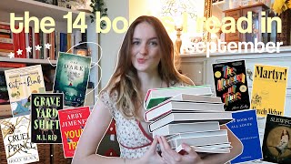 every book I read in september from WORST to BEST 🌟 reading wrap up [upl. by Charmane]