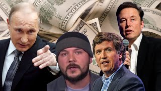 Russia Buying Elon Musk Twitter X Tim Pool Benny Johnson Tenet Media [upl. by Reagan700]