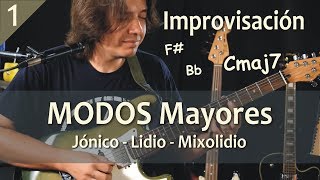 Modos Griegos 1  Jónico Lidio Mixolidio  Tutorial [upl. by Hada69]