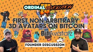 First NonArbitrary 3D Avatars on Bitcoin BitAvatarz Founder Discussion [upl. by Barcroft]