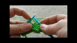 Knitting Beginner  Increases  M1 quotMake Onequot and Adding stitches at the beginning of a Row [upl. by Undry]