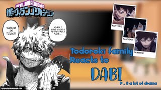 Todoroki family reacts to Dabi Ps a lot of drama manga spoiler [upl. by Christye]