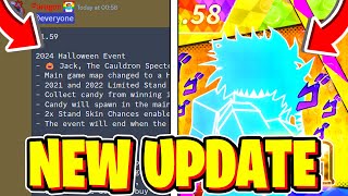 YOUR BIZARRE ADVENTURE HALLOWEEN UPDATE NEW CODES CANDY FAST GEMS SKINS amp MORE Roblox YBA [upl. by Androw]