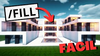 Conheça o MÉTODO de construir uma casa usando FILL no MINECRAFT [upl. by Garibald]