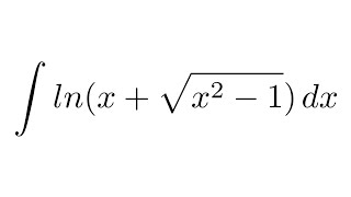 Integral of lnxsqrtx21 by parts [upl. by Eireva680]