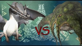 White Fatalis vs Yama Tsukami  SPORE [upl. by Aciruam565]