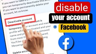 How To Deactivate Facebook Account 2024  Deactivate Facebook Account 2024 [upl. by Rise259]