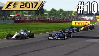 INTENSE STRIJD MET SAINZ amp STROLL  F1 2017 Career Mode 10 Grand Prix Britain [upl. by Drofnelg503]