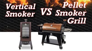 Vertical Smoker vs Horizontal Pellet Smoker Grill  Which To Buy [upl. by Jemena]