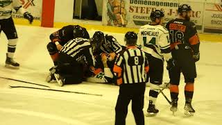 LNAH Melee Alex Bourret et Patrick Bordeleau [upl. by Aicilic106]