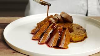 Pan Seared Duck Breast with Spice Glazed Pineapple [upl. by Kcub122]