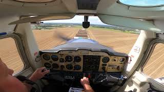 C152 Landing  Old Buckenham Airfield  25th August 2023 no sound [upl. by Bartko559]