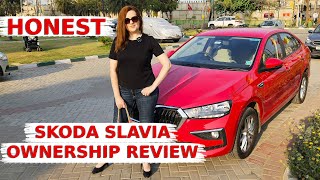 Skoda SLAVIA  Honest Ownership REVIEW 2024 By RUSSIAN in India Is It A PREMIUM Car [upl. by Assenev899]