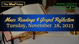 Todays Catholic Mass Readings amp Gospel Reflection  Tuesday November 28 2023 [upl. by Carnay672]