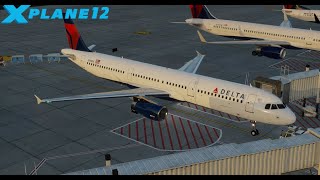 【XPlane 12】ToLiss A32  AtlantaKATL to New YorkKJFK [upl. by Sidoeht]