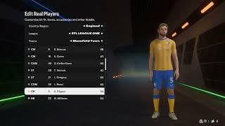 FC 25 Mansfield Town Overall Player Ratings [upl. by Llamaj22]