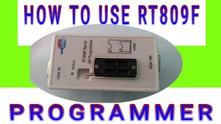 HOW TO USE RT809F PROGRAMMER [upl. by Maryjane]