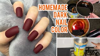 NATURAL DARK NAIL COLOR AT HOME 100 RESULTS NAKHUN MEHNDI WITH EASY STEPS [upl. by Tran195]